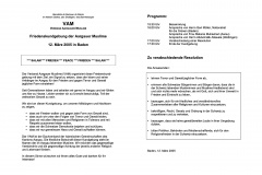 Flyer Friedenskundgebung