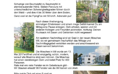 VAM-Jugendtag 9.September 2017 Abenteuer – Fun & Action