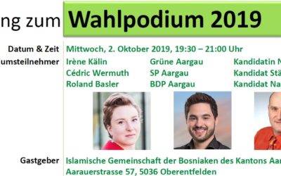 VAM lädt ein zum Wahlpodium 2019